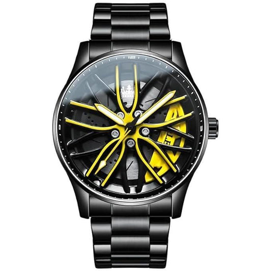 Stereoscopic Car Wheel Watch |"Timeless Elegance in Motion"